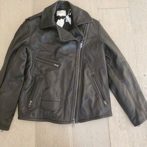 Vince Calf Leather Jacket Small NWT